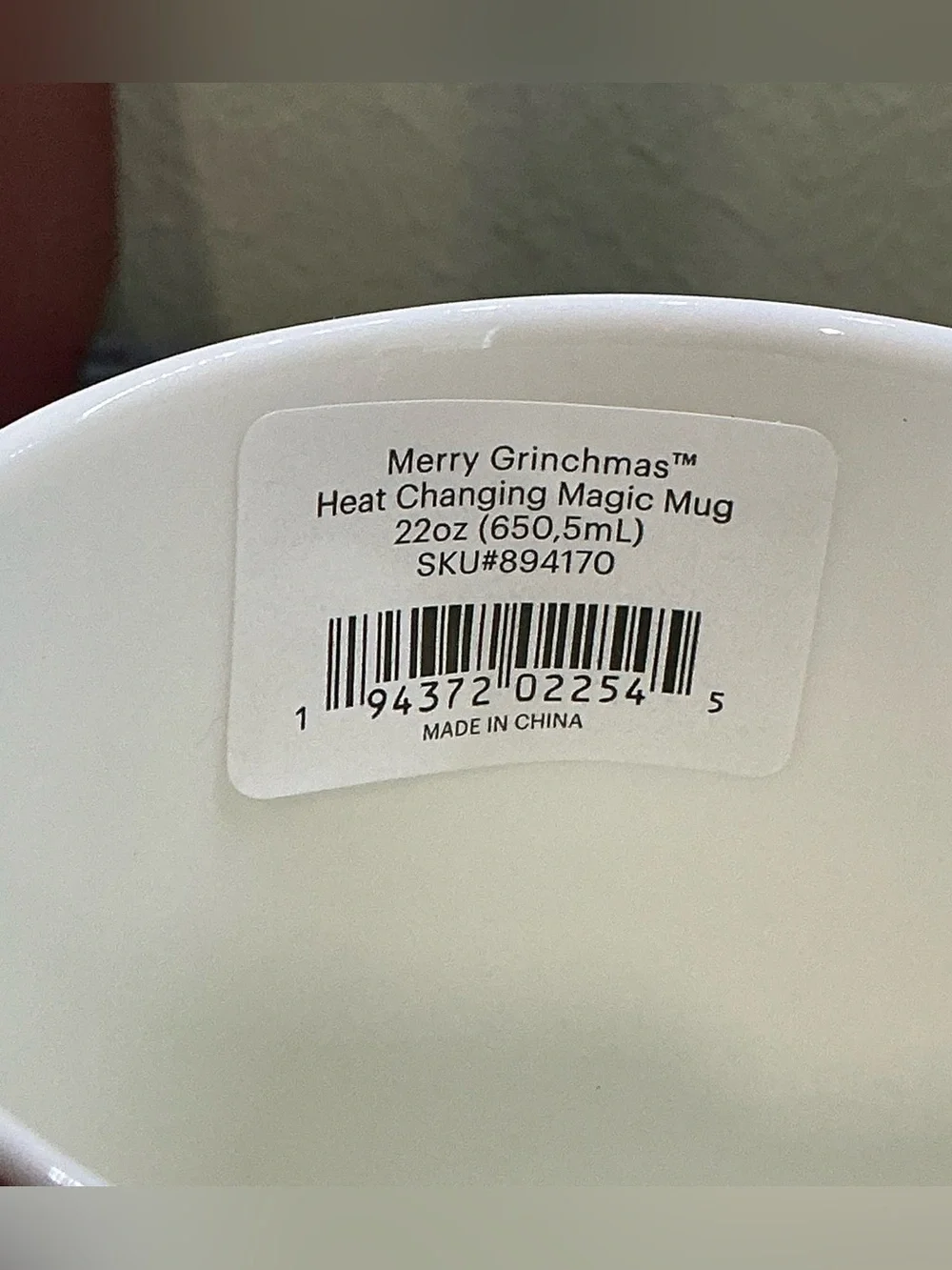 NEW in Box Lenox Merry Grinchmas Magic Mug Heat Sensitive Color Changing